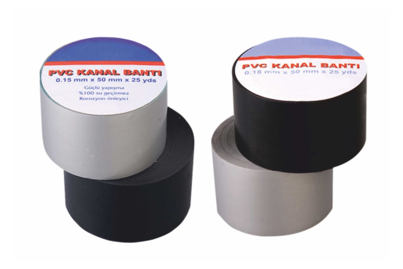 Gri ve Siyah PVC Bantlar
